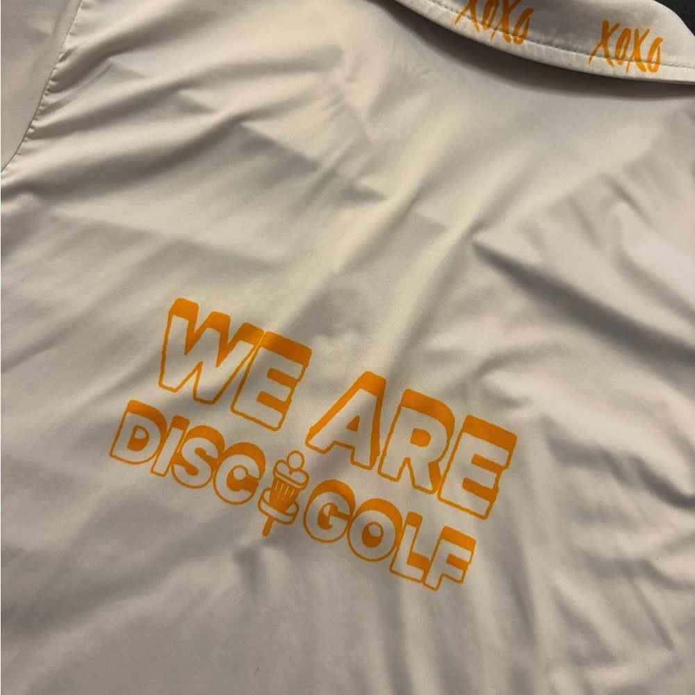 Women’s Eleven Cream Polo Disc Golf Shirt - Picture 7 of 10